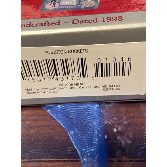 Hallmark Keepsake Houston Rockets Christmas Ornament NBA New in Box 1998 NIB - Picture 5 of 6